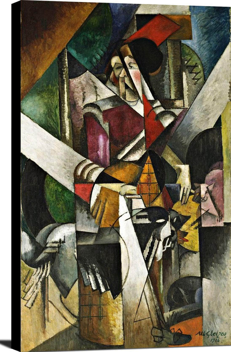 Woman With Animals Painting Albert Gleizes Canvas Art Fine Art Print