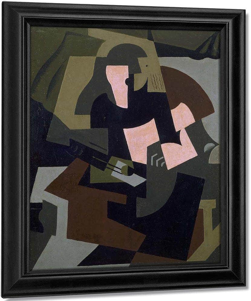 Woman With Guitar 1917 By Maria Blanchard Fine Art Print