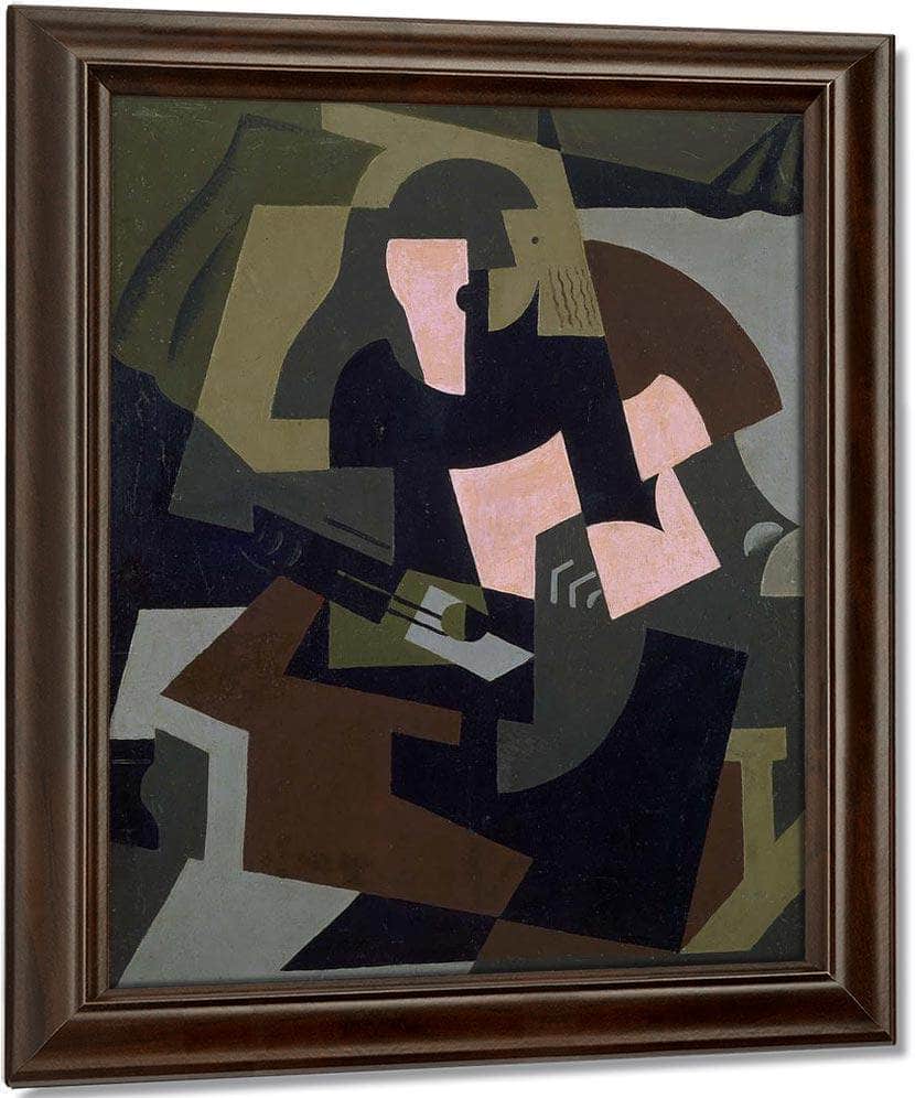 Woman With Guitar 1917 By Maria Blanchard Fine Art Print
