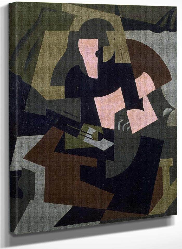 Woman With Guitar 1917 By Maria Blanchard Fine Art Print