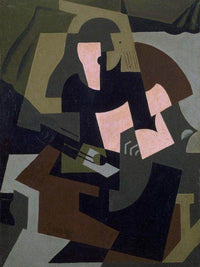 Woman With Guitar 1917 By Maria Blanchard Fine Art Print