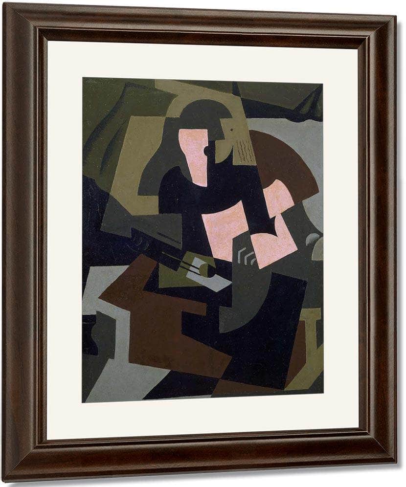 Woman With Guitar 1917 By Maria Blanchard Fine Art Print