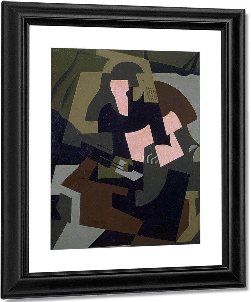 Woman With Guitar 1917 By Maria Blanchard Fine Art Print