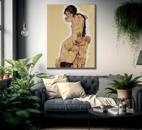 Woman With Homunculus 1910 Watercolor Gouache Pencil 55 6X36 5Cm By Egon Schiele Fine Art Print