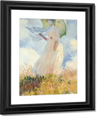 Woman With Parasol By Claude Monet Fine Art Print