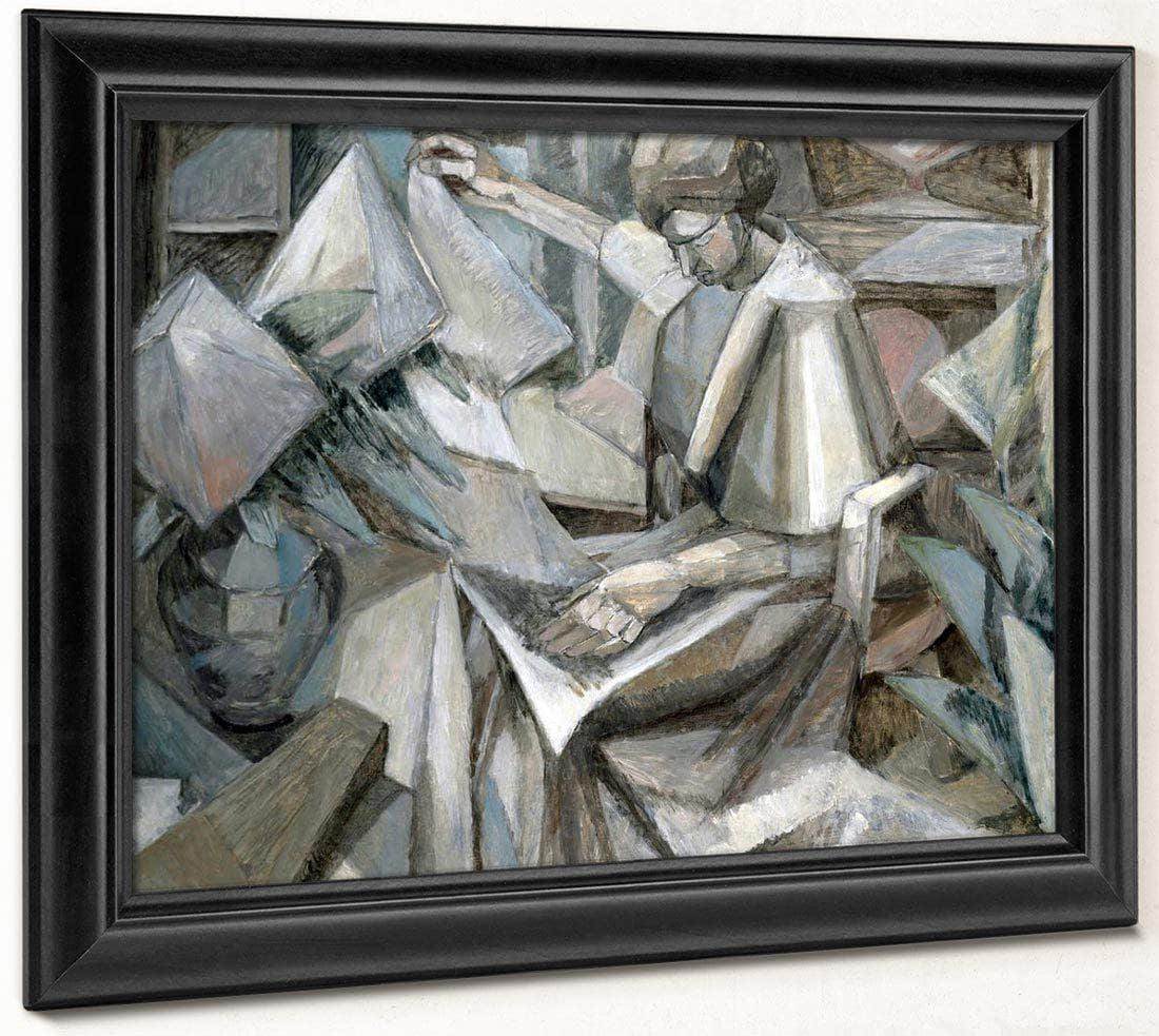 Woman With Phlox 1910 By Albert Gleizes Fine Art Print