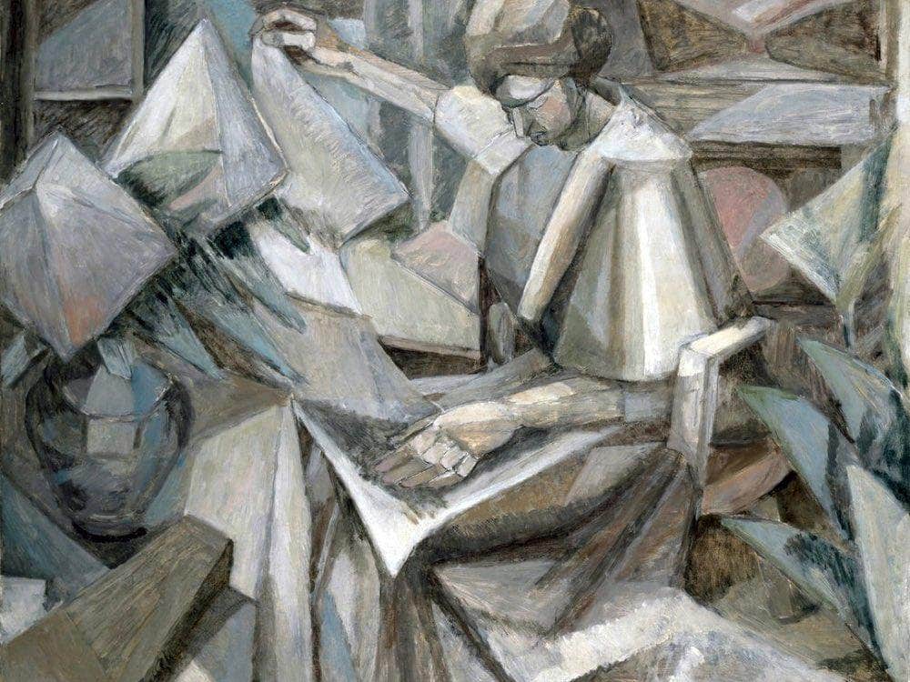 Woman With Phlox 1910 By Albert Gleizes Fine Art Print