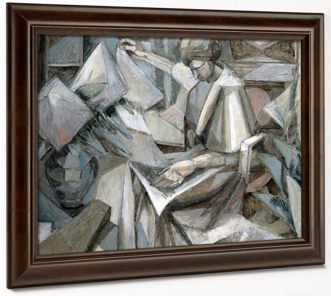 Woman With Phlox 1910 By Albert Gleizes Fine Art Print