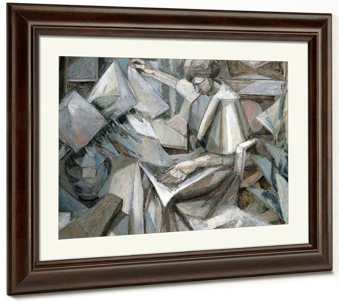 Woman With Phlox 1910 By Albert Gleizes Fine Art Print