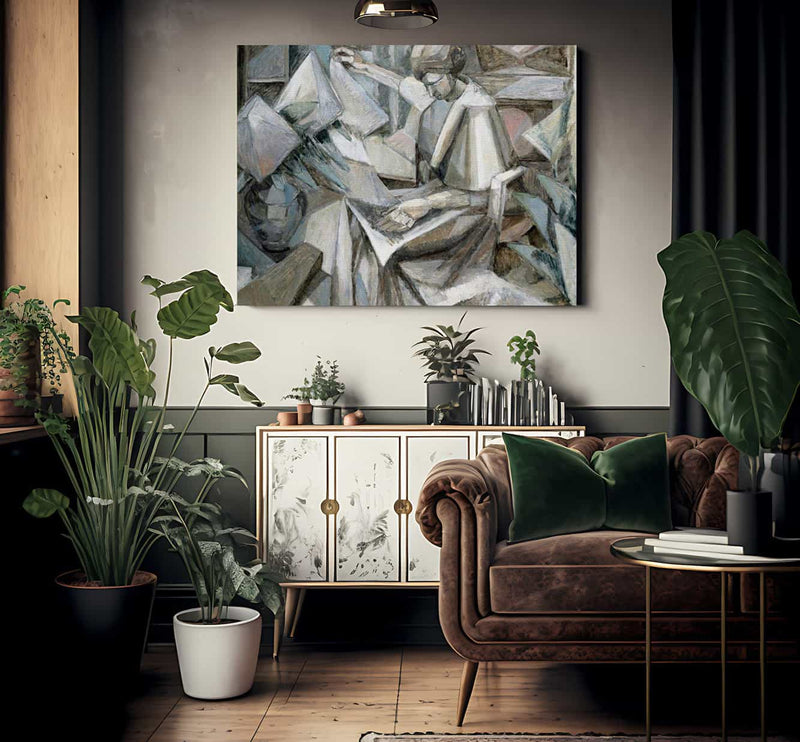 Woman With Phlox 1910 By Albert Gleizes Fine Art Print