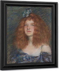 Woman With Red Hair By Alice Pike Barney Fine Art Print