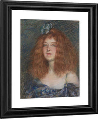 Woman With Red Hair By Alice Pike Barney Fine Art Print