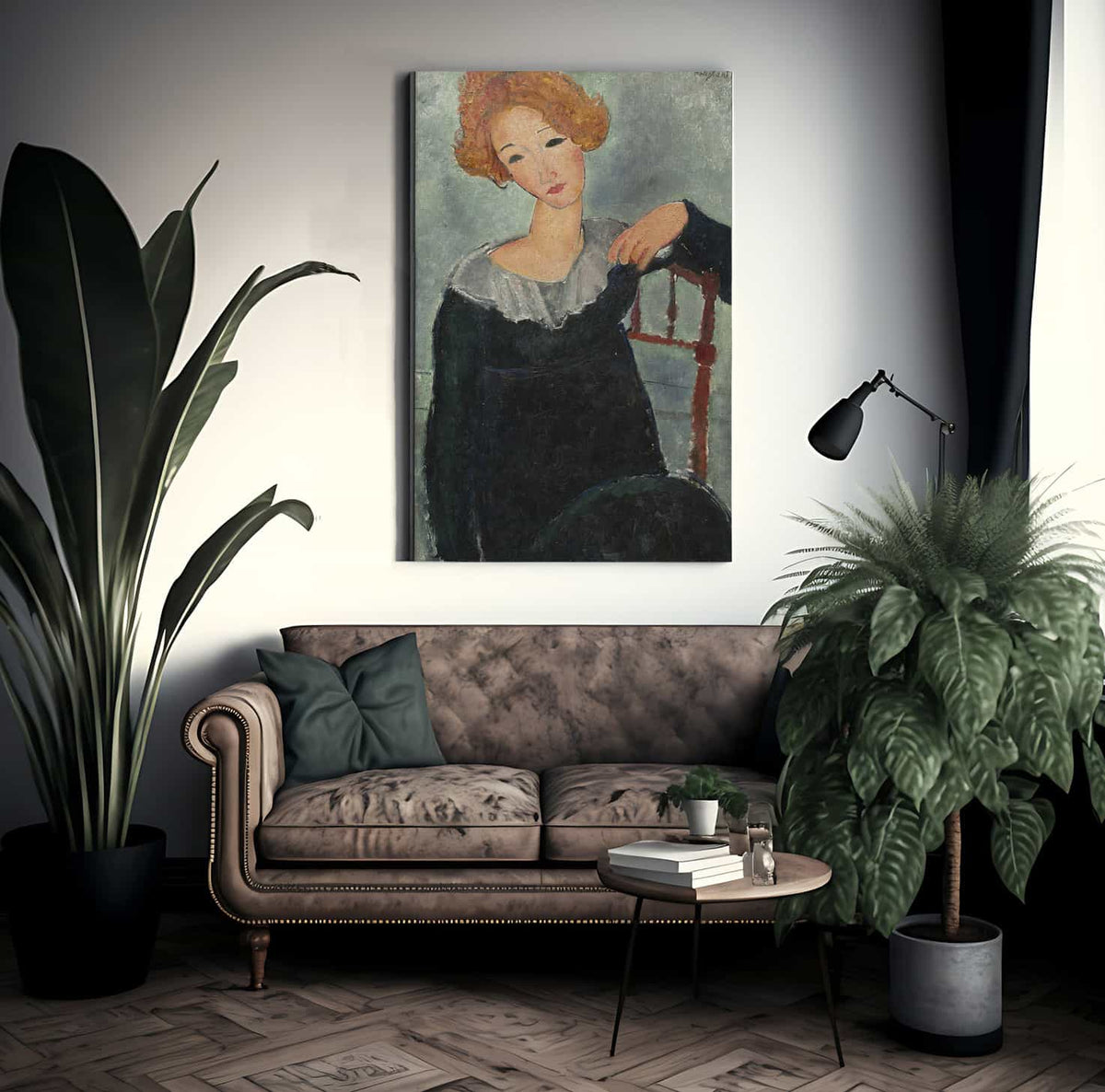 Woman With Red Hair By Amedeo Modigliani Fine Art Print