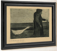 Woman With The Goose By Paula Modersohn Becker Fine Art Print
