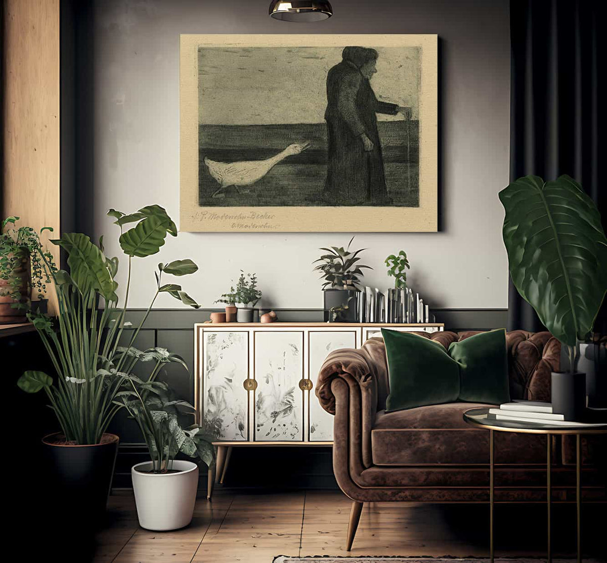 Woman With The Goose By Paula Modersohn Becker Fine Art Print