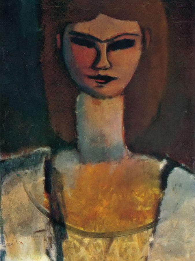Womans Head1910 By Amedeo Modigliani Fine Art Print
