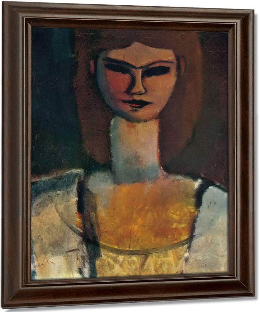 Womans Head1910 By Amedeo Modigliani Fine Art Print