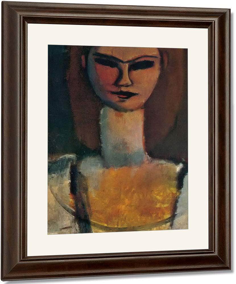 Womans Head1910 By Amedeo Modigliani Fine Art Print