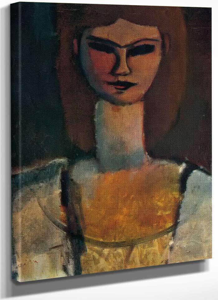 Womans Head1910 By Amedeo Modigliani Fine Art Print