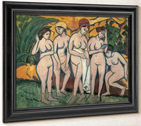 Women Bathing By Ernst Ludwig Kirchner Fine Art Print