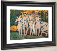 Women Bathing By Ernst Ludwig Kirchner Fine Art Print