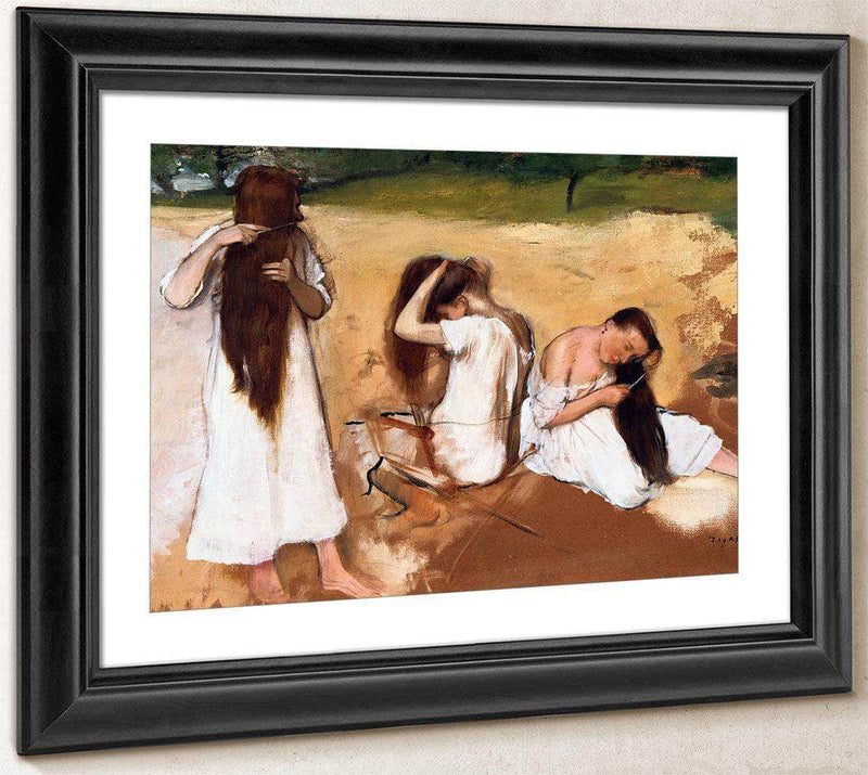 Women Combing Their Hair By Edgar Degas By 01 Fine Art Print
