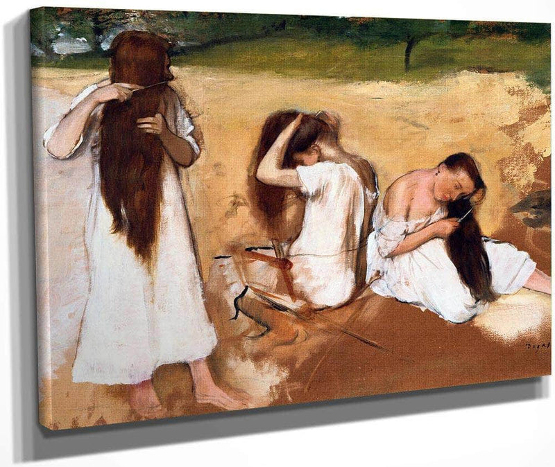 Women Combing Their Hair By Edgar Degas By 01 Fine Art Print