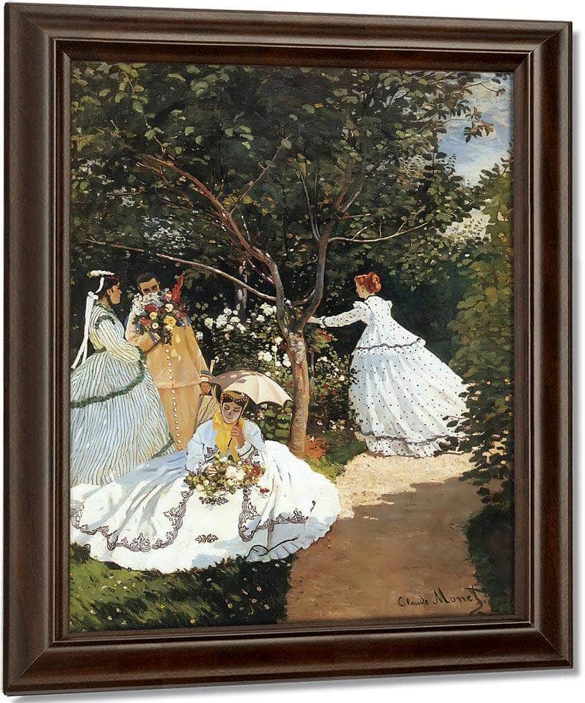 Women In The Garden 1866 By Claude Monet Fine Art Print