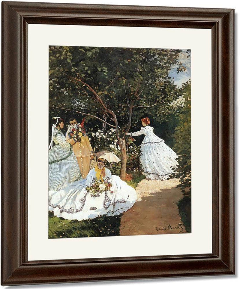Women In The Garden 1866 By Claude Monet Fine Art Print
