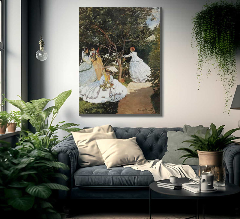 Women In The Garden 1866 By Claude Monet Fine Art Print