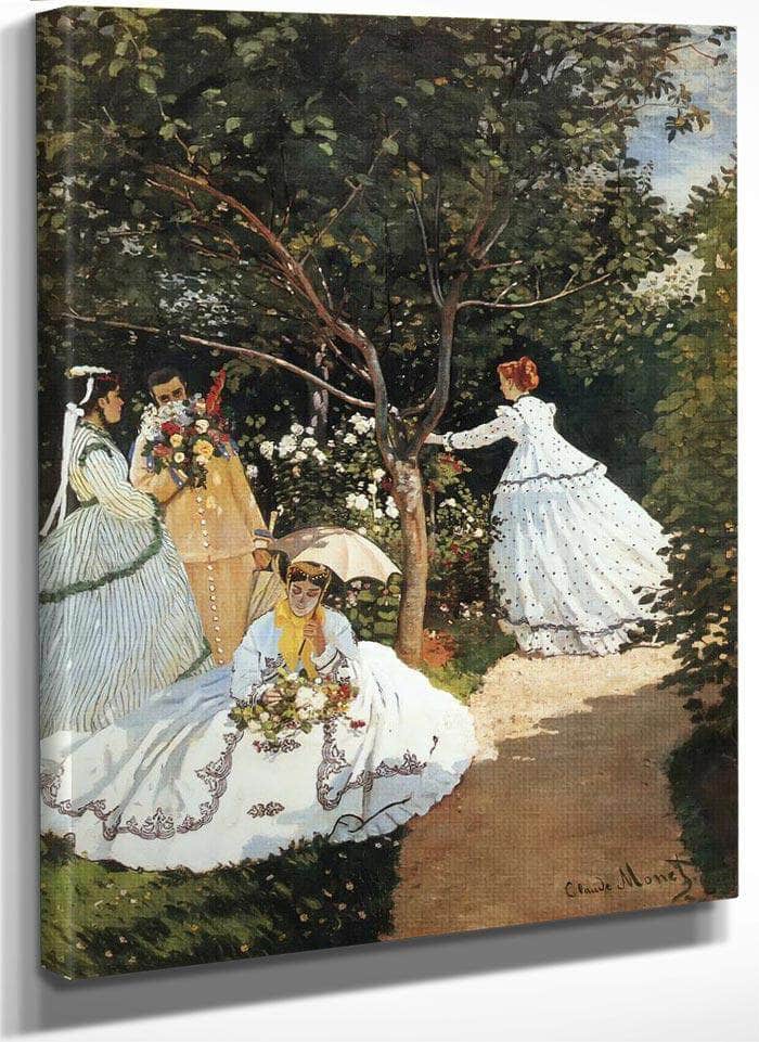 Women In The Garden 1866 By Claude Monet Fine Art Print