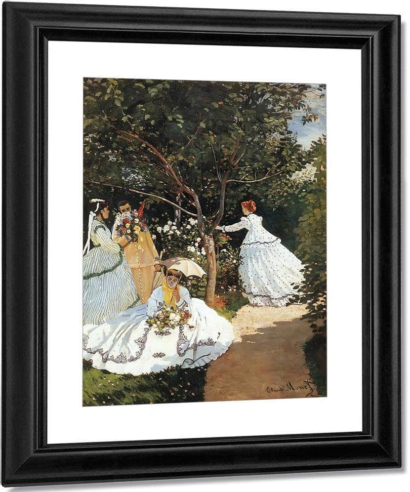 Women In The Garden 1866 By Claude Monet Fine Art Print