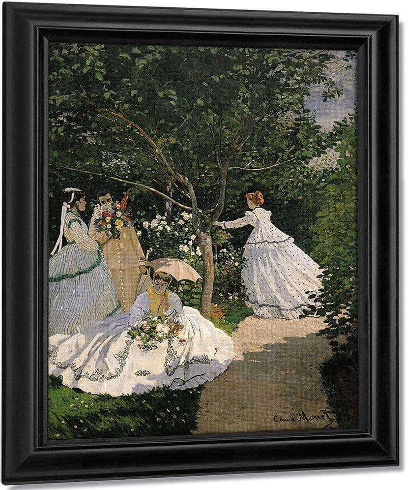 Women In The Garden By Claude Monet Fine Art Print