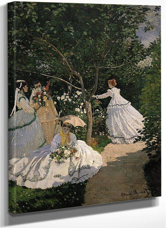 Women In The Garden By Claude Monet Fine Art Print