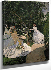 Women In The Garden By Claude Monet Fine Art Print
