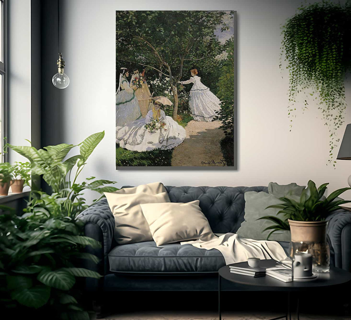 Women In The Garden By Claude Monet Fine Art Print