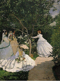 Women In The Garden By Claude Monet Fine Art Print
