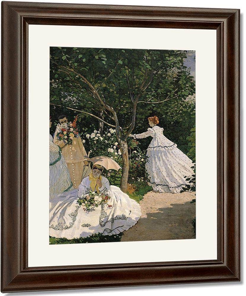 Women In The Garden By Claude Monet Fine Art Print