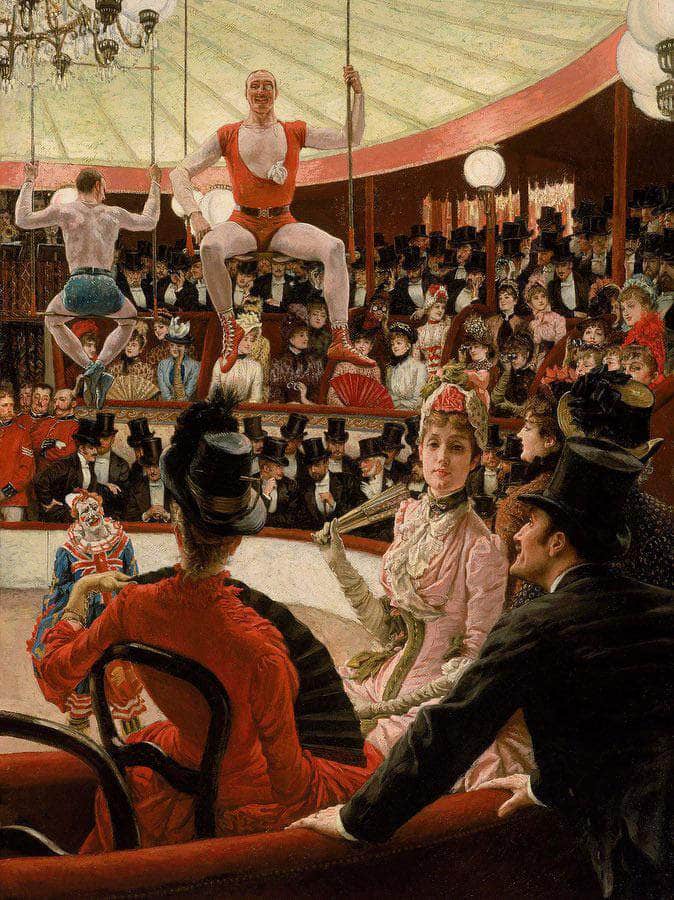 Women Of Paris The Circus Lover By James Tissot Fine Art Print