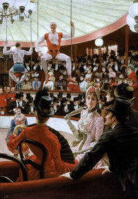 Women Of Paris The Circus Lover Painting James Tissot Canvas Art Fine Art Print