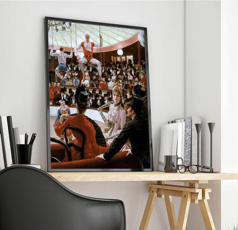 Women Of Paris The Circus Lover Painting James Tissot Canvas Art Fine Art Print