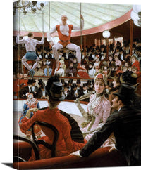 Women Of Paris The Circus Lover Painting James Tissot Canvas Art Fine Art Print