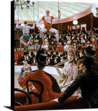 Women Of Paris The Circus Lover Painting James Tissot Canvas Art Fine Art Print