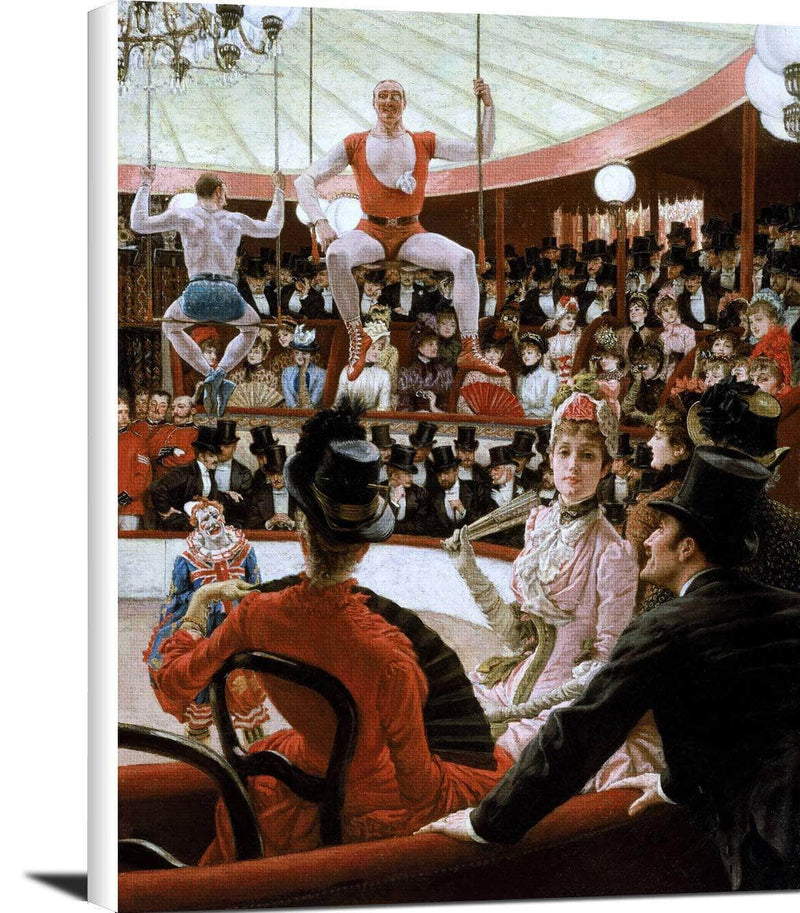 Women Of Paris The Circus Lover Painting James Tissot Canvas Art Fine Art Print