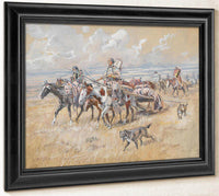 Women Of The Plains By Charles Marion Russell Fine Art Print