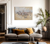 Women Of The Plains By Charles Marion Russell Fine Art Print