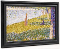 Women On The River Bank By Georges Pierre Seurat Fine Art Print