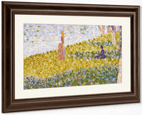 Women On The River Bank By Georges Pierre Seurat Fine Art Print