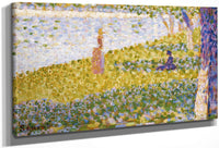 Women On The River Bank By Georges Pierre Seurat Fine Art Print