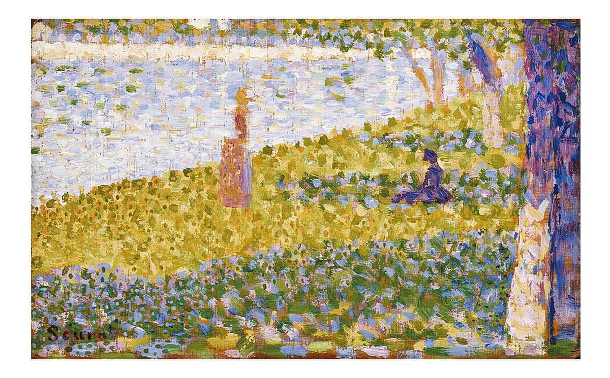Women On The River Bank By Georges Pierre Seurat Fine Art Print Fine Art Print